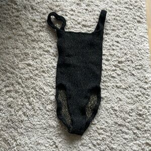 New NEVER WORN Hunza G Black One Piece Swimsuit one size